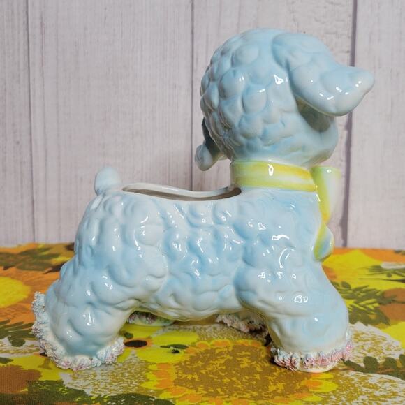 Vintage 1960 Samson Imports Light Blue Lamb Planter - Picture 5 of 9